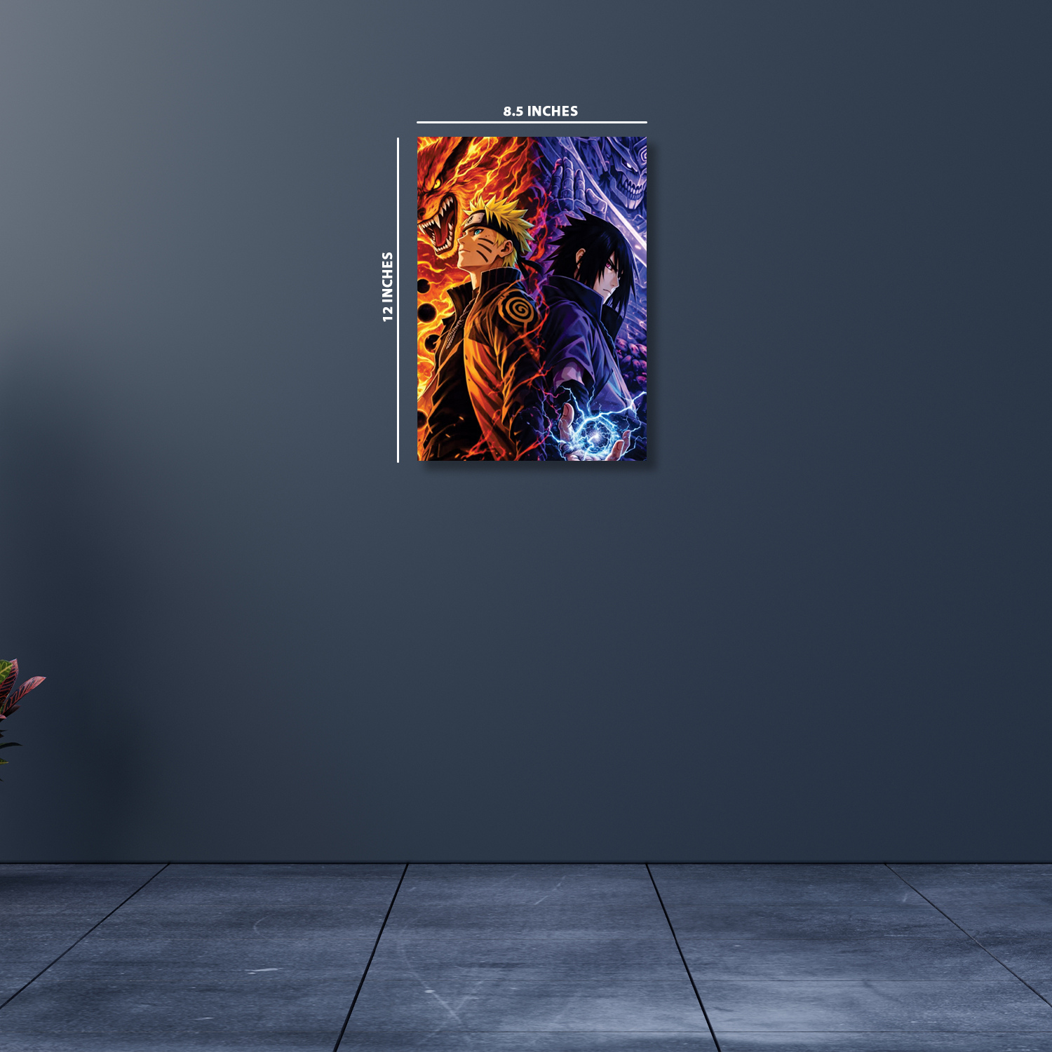 Naruto Uzumaki and Sasuke Uchiha || NIGHT GLOW POSTER