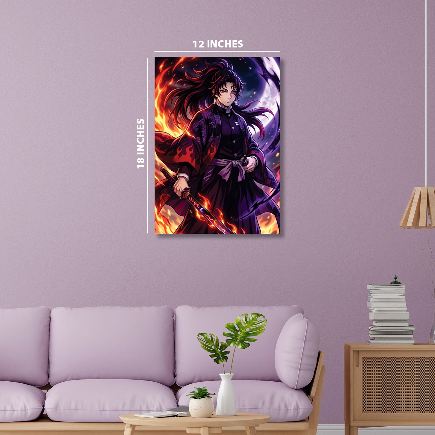 Yoriichi Tsugikuni from Demon Slayer|| Silver Foil Poster
