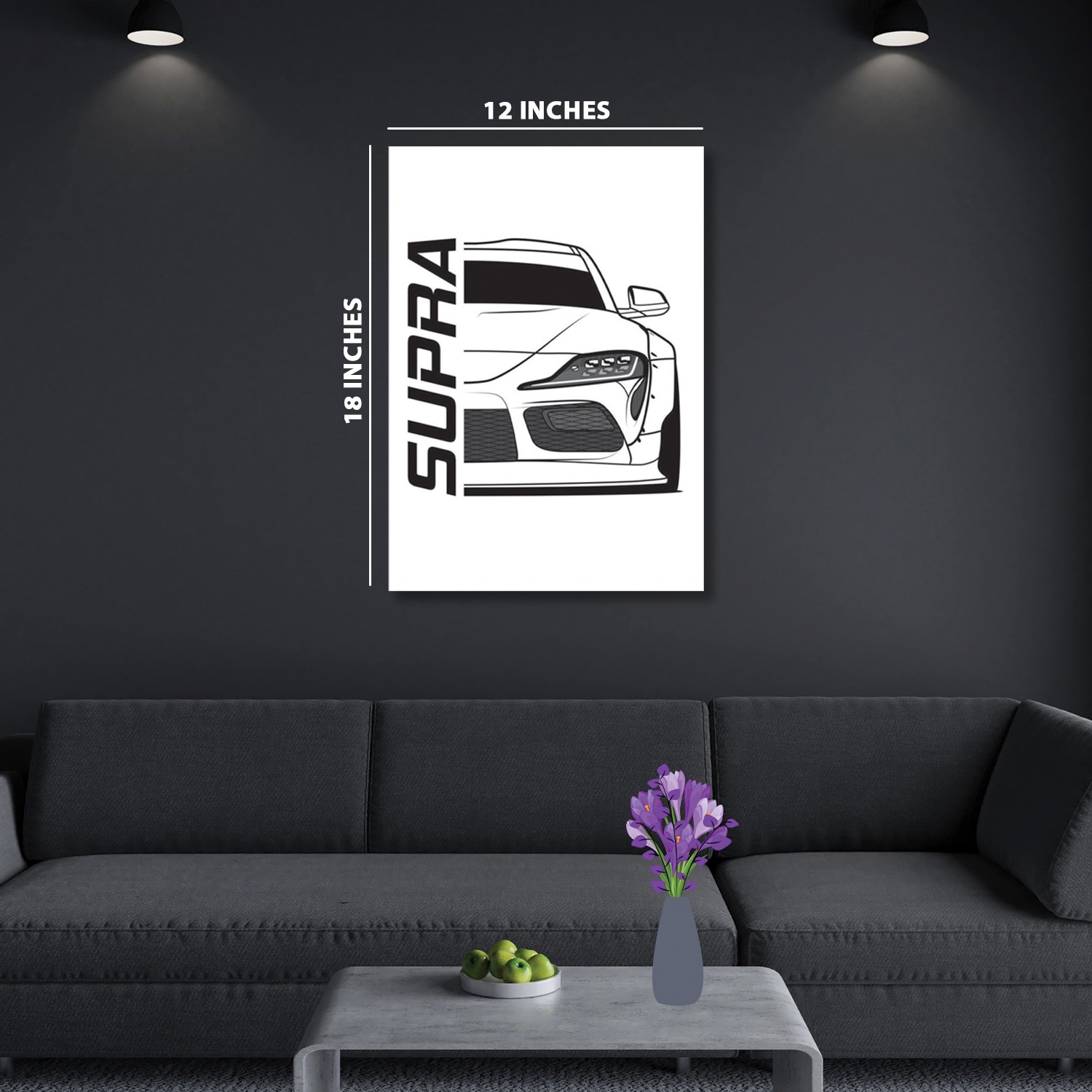 JDM Supra MK V || Silver Foil Poster