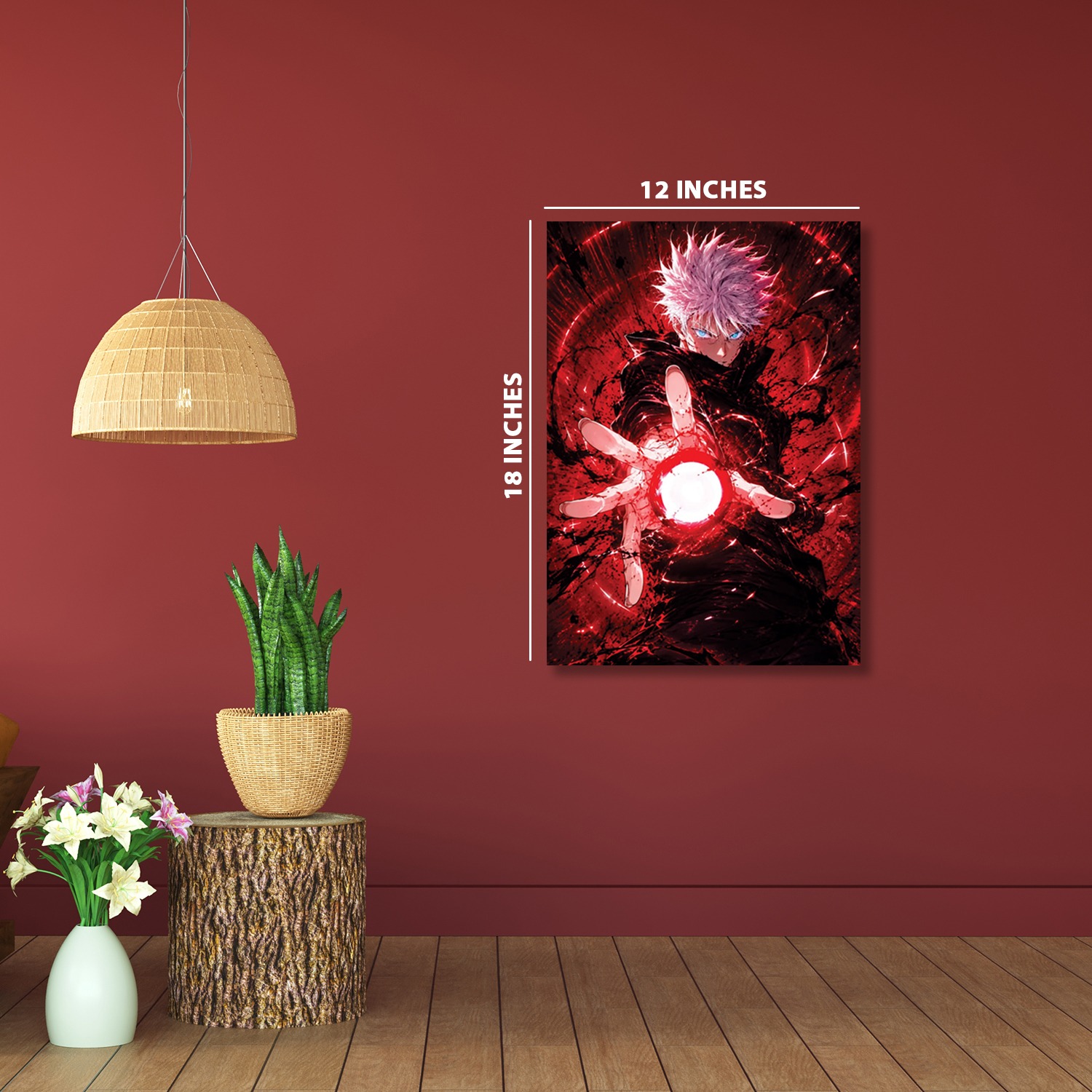 Satoru Gojo 2 from Jujutsu Kaisen || Silver Foil Poster 