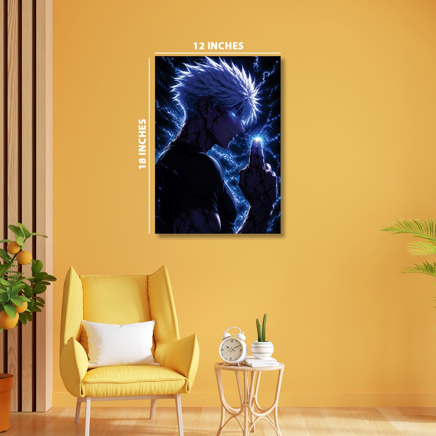 Satoru Gojo from Jujutsu Kaisen || Silver Foil Poster