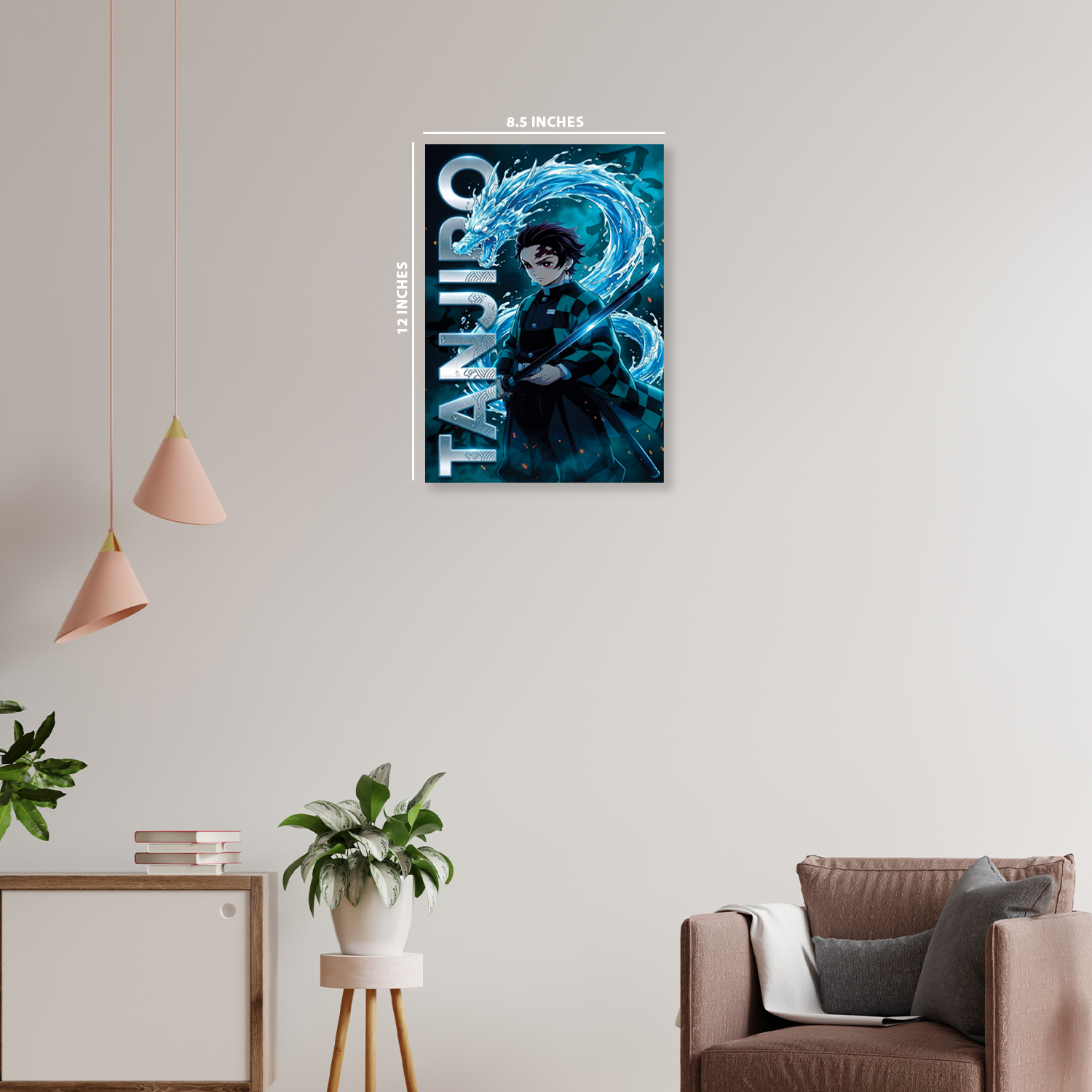 Tanjiro Kamado from Demon Slayer || Glow Poster