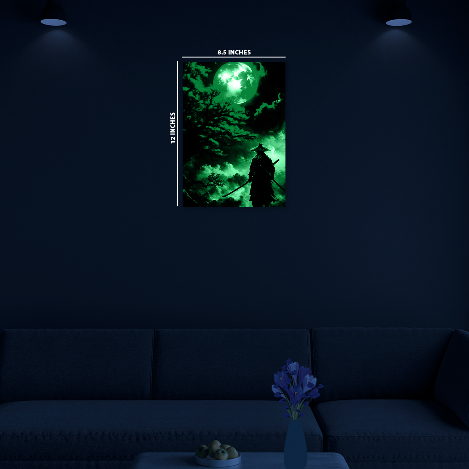 samurai || Glow Poster