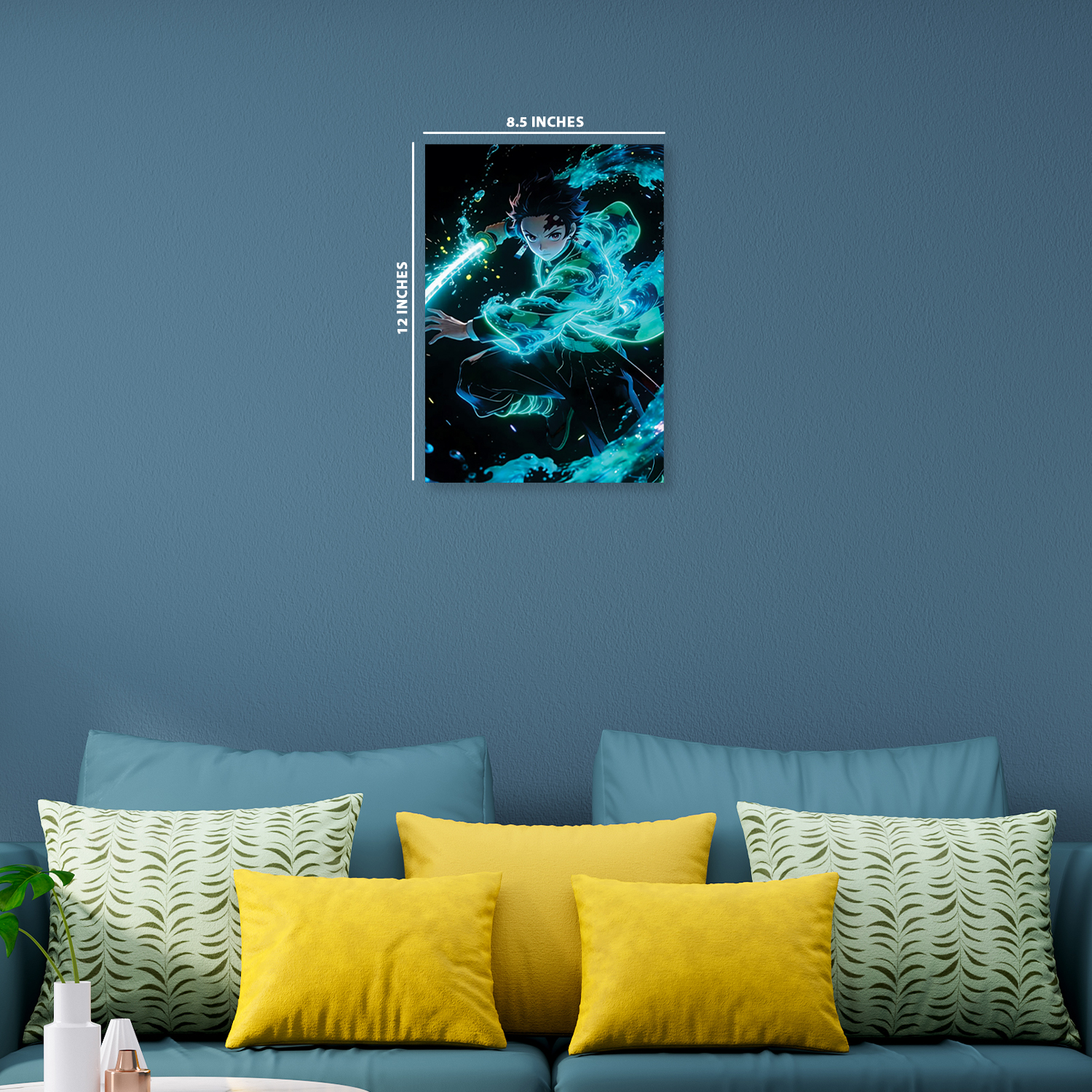 Tanjiro Kamado from Demon Slayer || Glow Poster