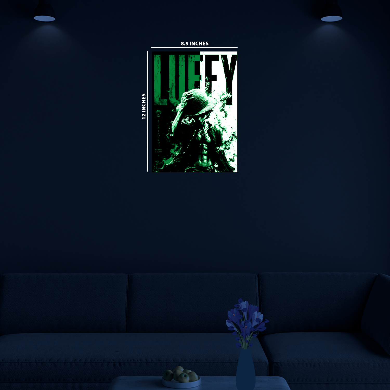 Monkey D. Luffy # || Glow Poster
