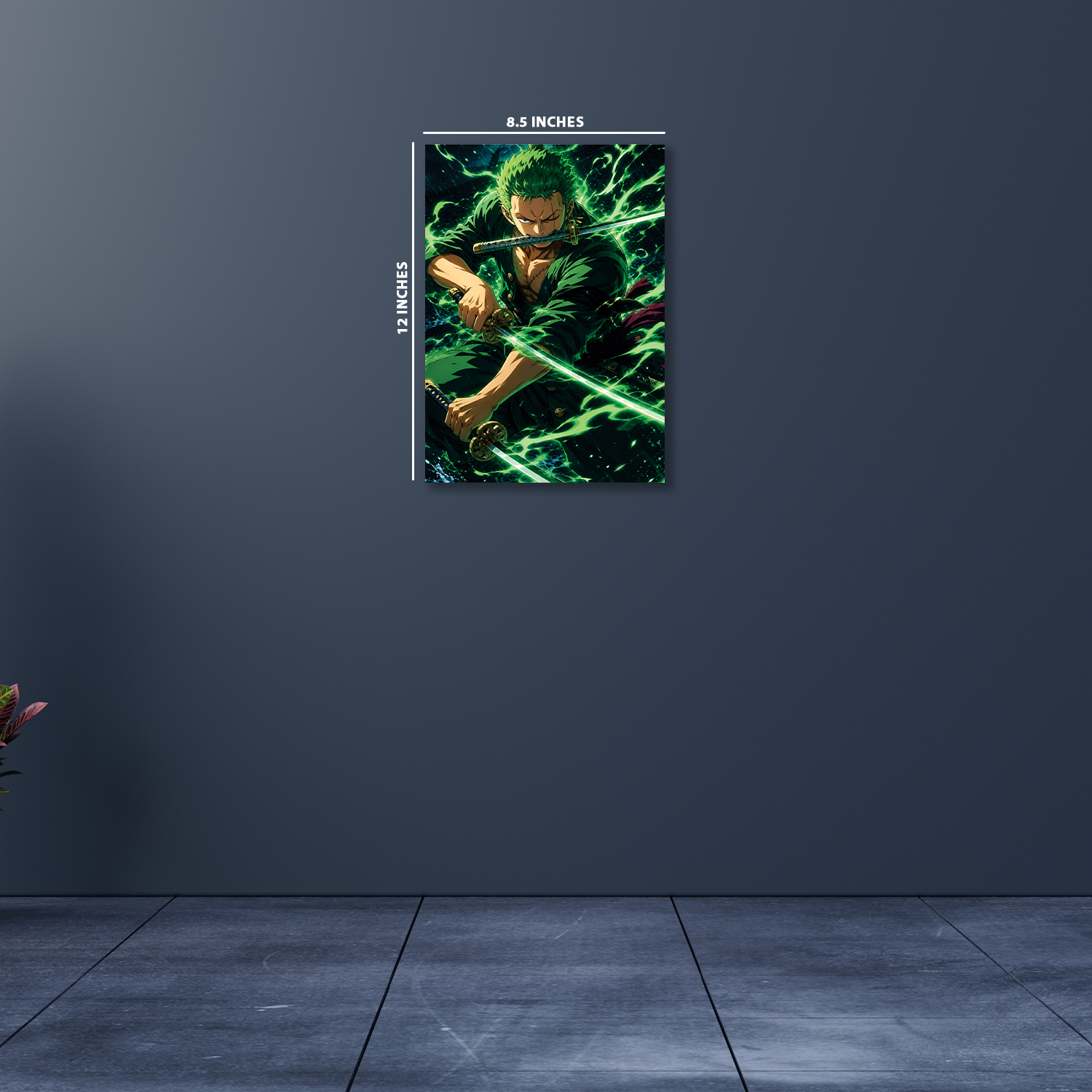  Roronoa Zoro from One Piece || Glow Poster