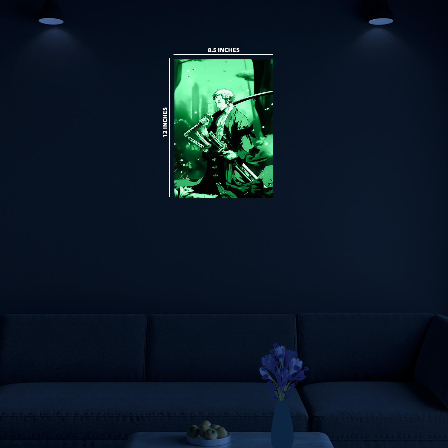 Roronoa Zoro from One Piece#2 || Glow Poster 