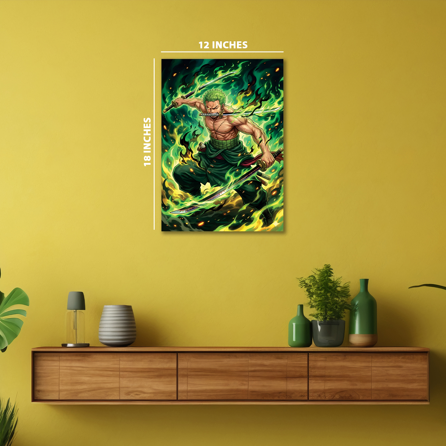 Roronoa Zoro from One Piece#2  || Silver Foil Poster