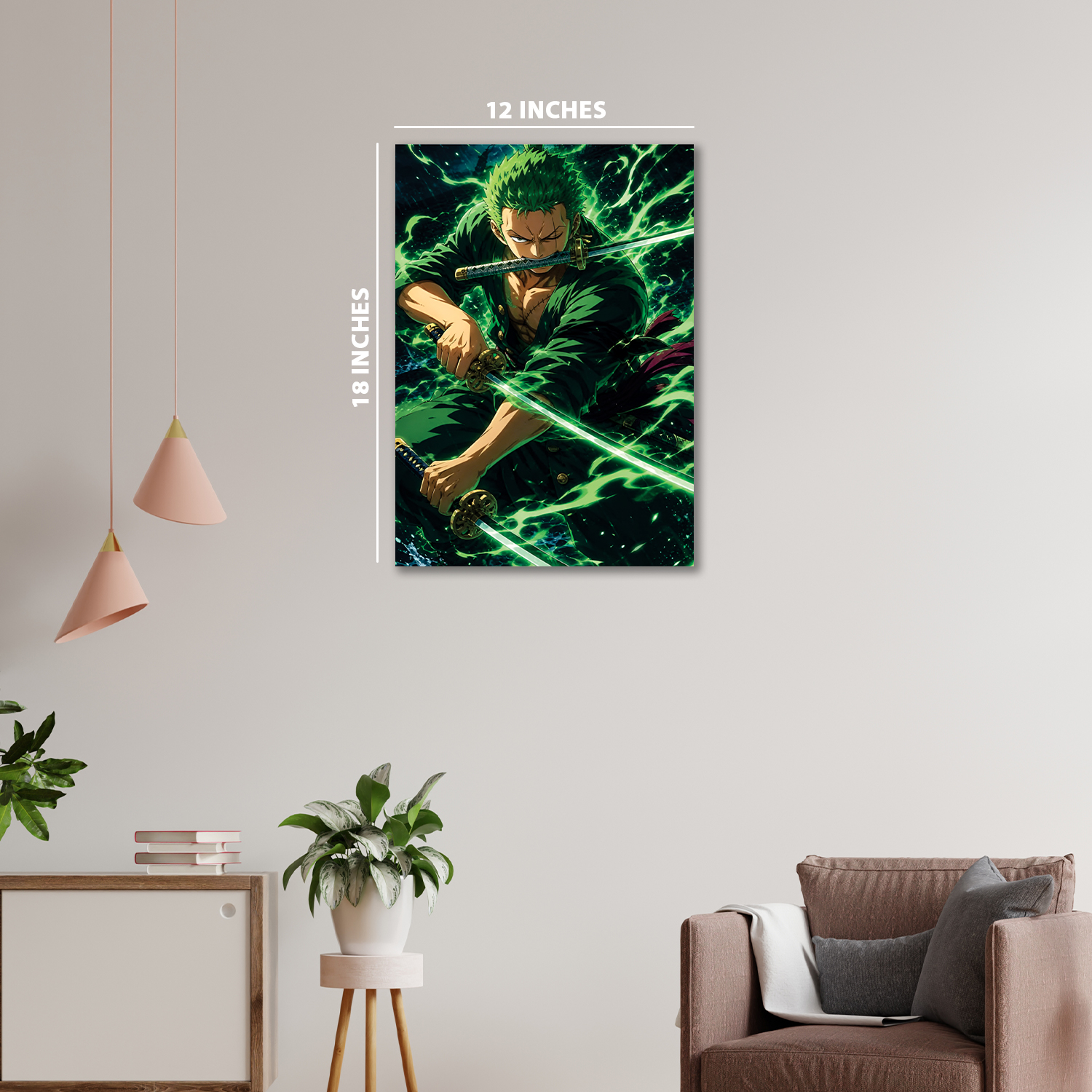 Roronoa Zoro from One Piece#1 || Silver Foil Poster 