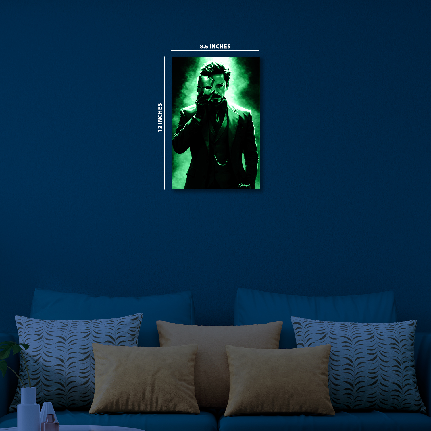 Tony Stark || Glow Poster