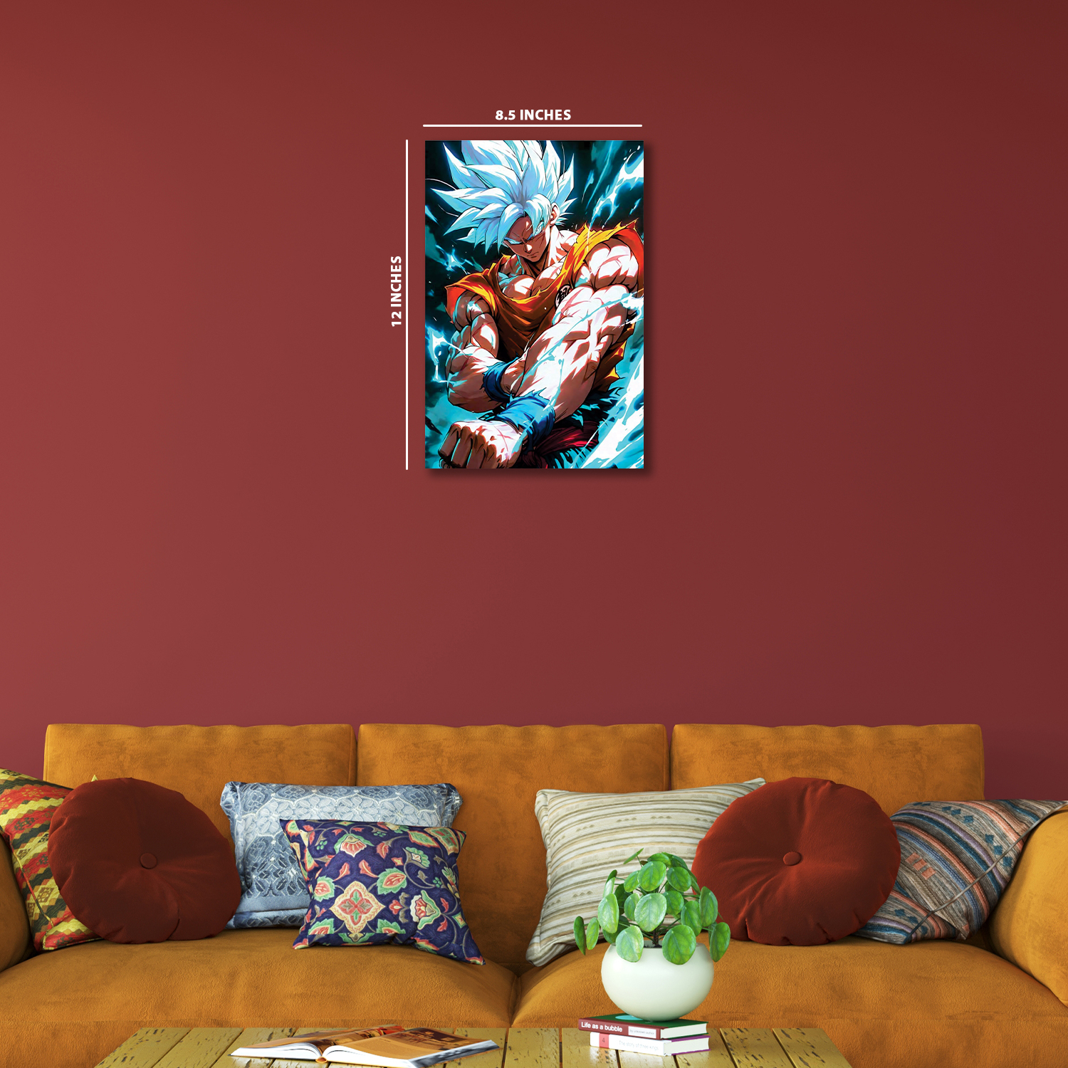 Son Goku Ultra Instinct from Dragon Ball#  || Glow Poster