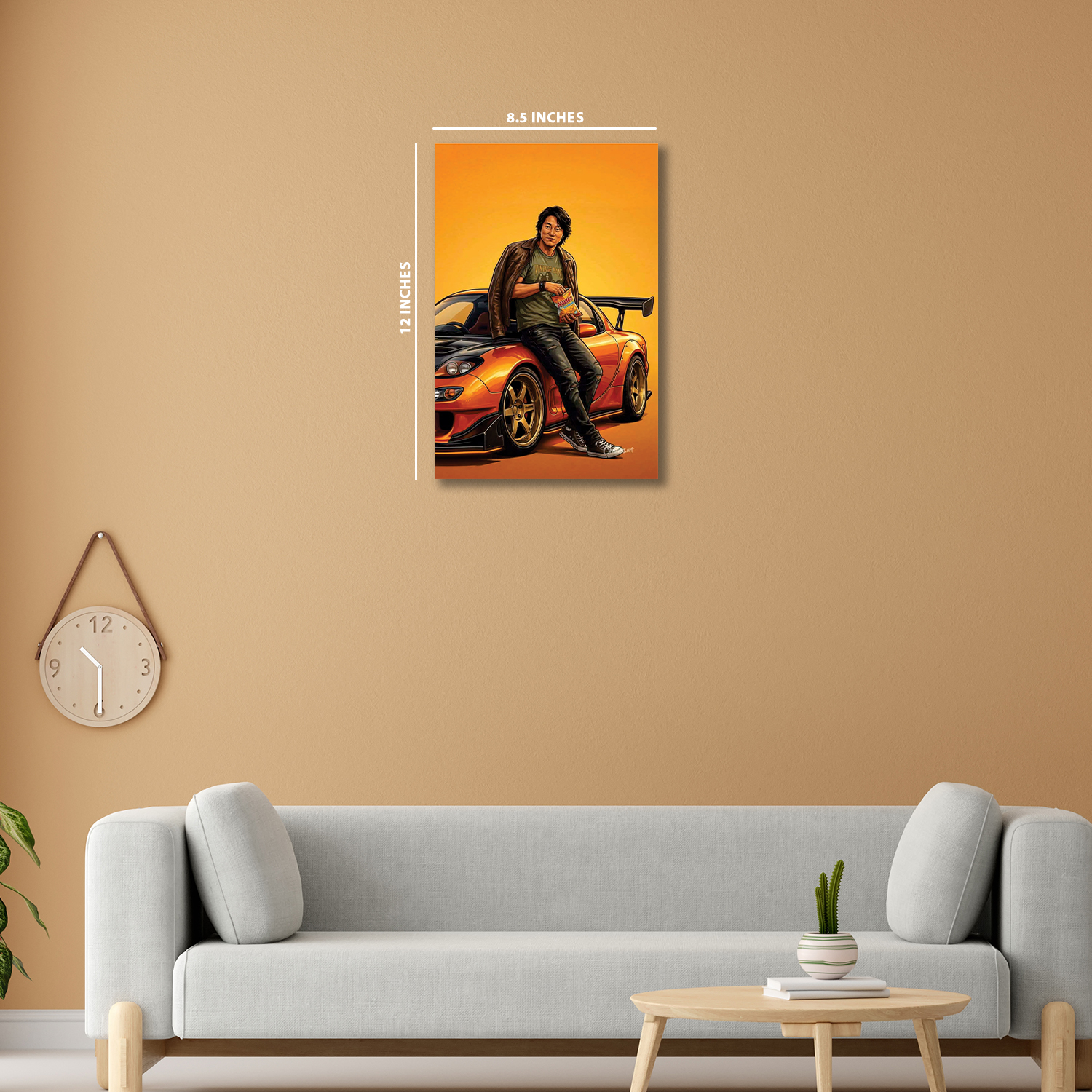 Han Lue from Fast & Furious || Glow Poster
