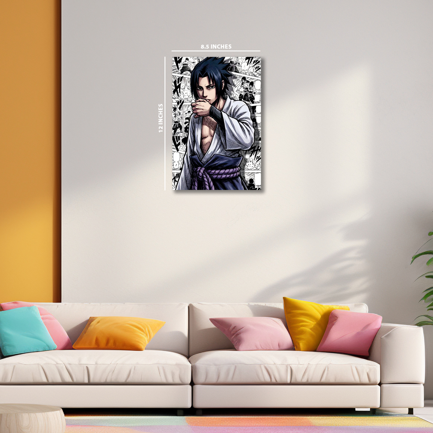 Sasuke Uchiha from Naruto || Glow Poster || NIGHT GLOW POSTER