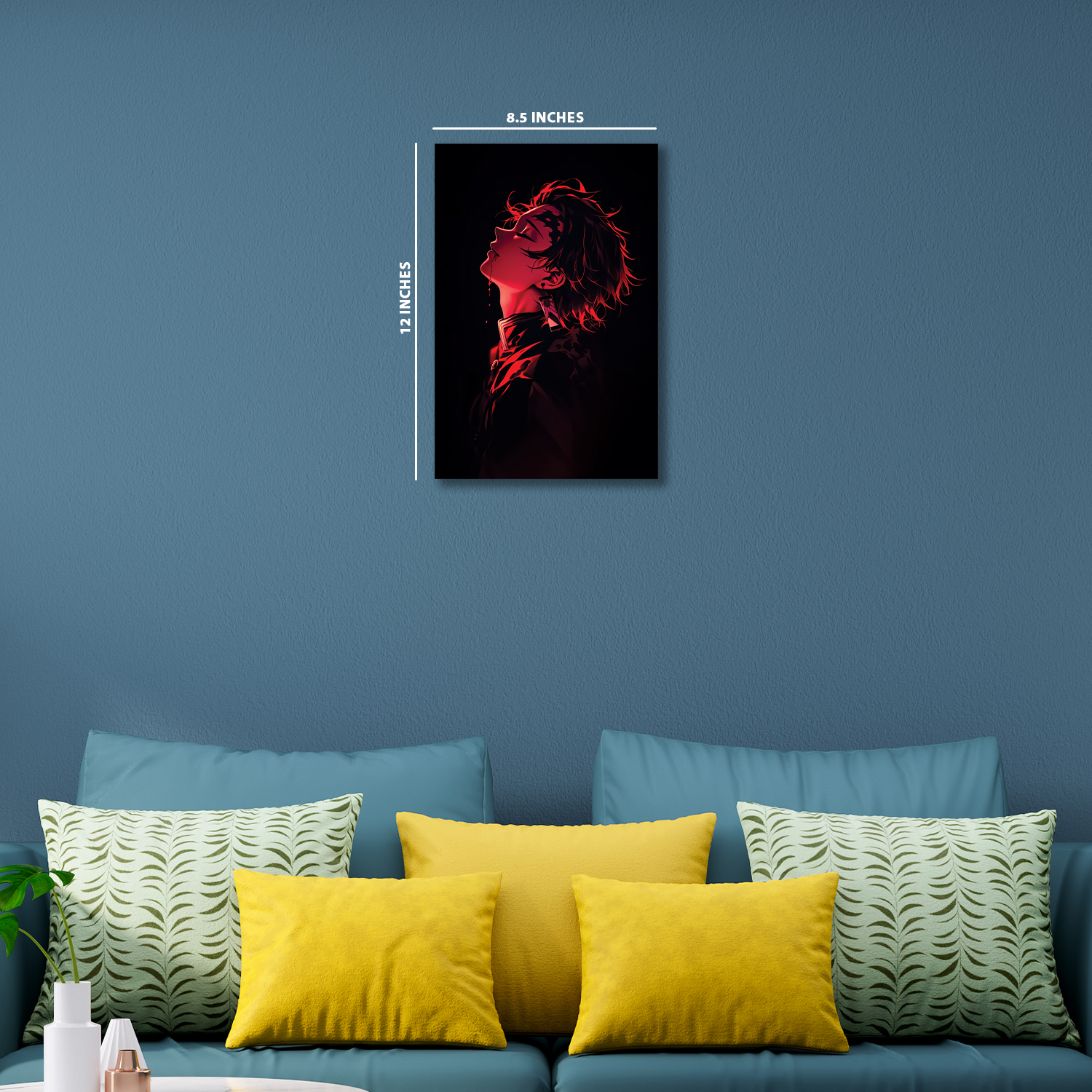 Tanjiro Kamado from Demon Slayer || Glow Poster || NIGHT GLOW POSTER
