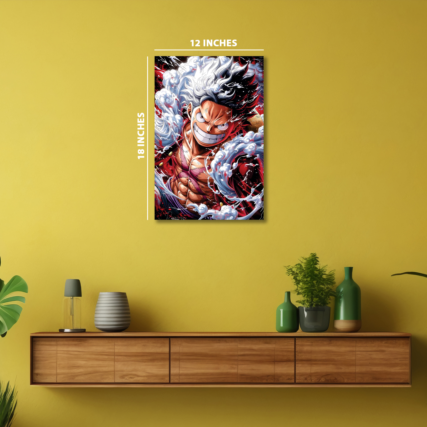 Monkey D. Luffy from One Piece || Silver Foil Poster