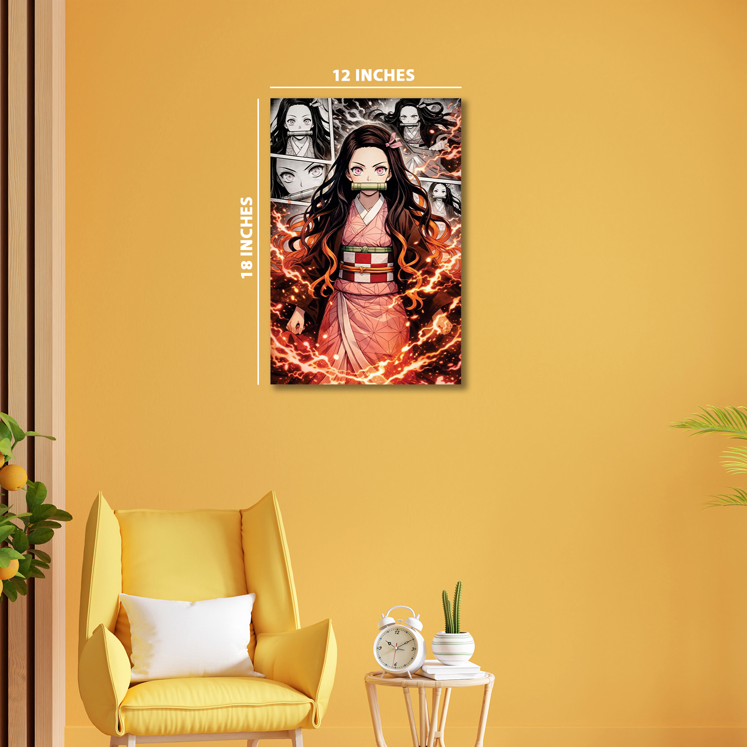 Nezuko Kamado from Demon Slayer || Silver Foil Poster