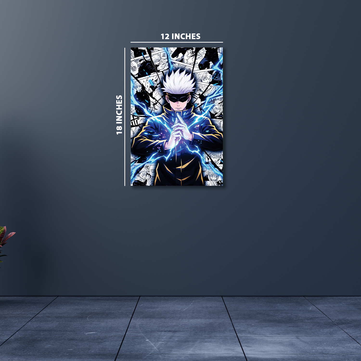  Satoru Gojo from Jujutsu Kaisen || Silver Foil Poster