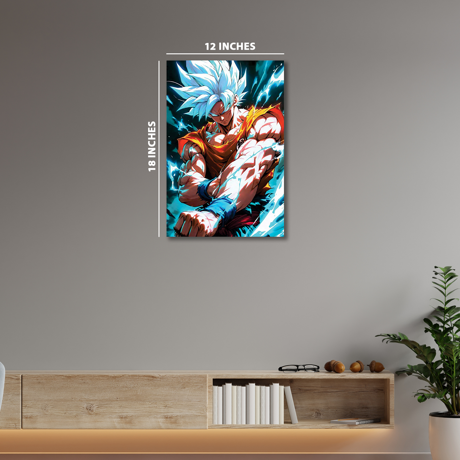 Goku in his Ultra Instinct form Dragon Ball #1|| Silver Foil Poster