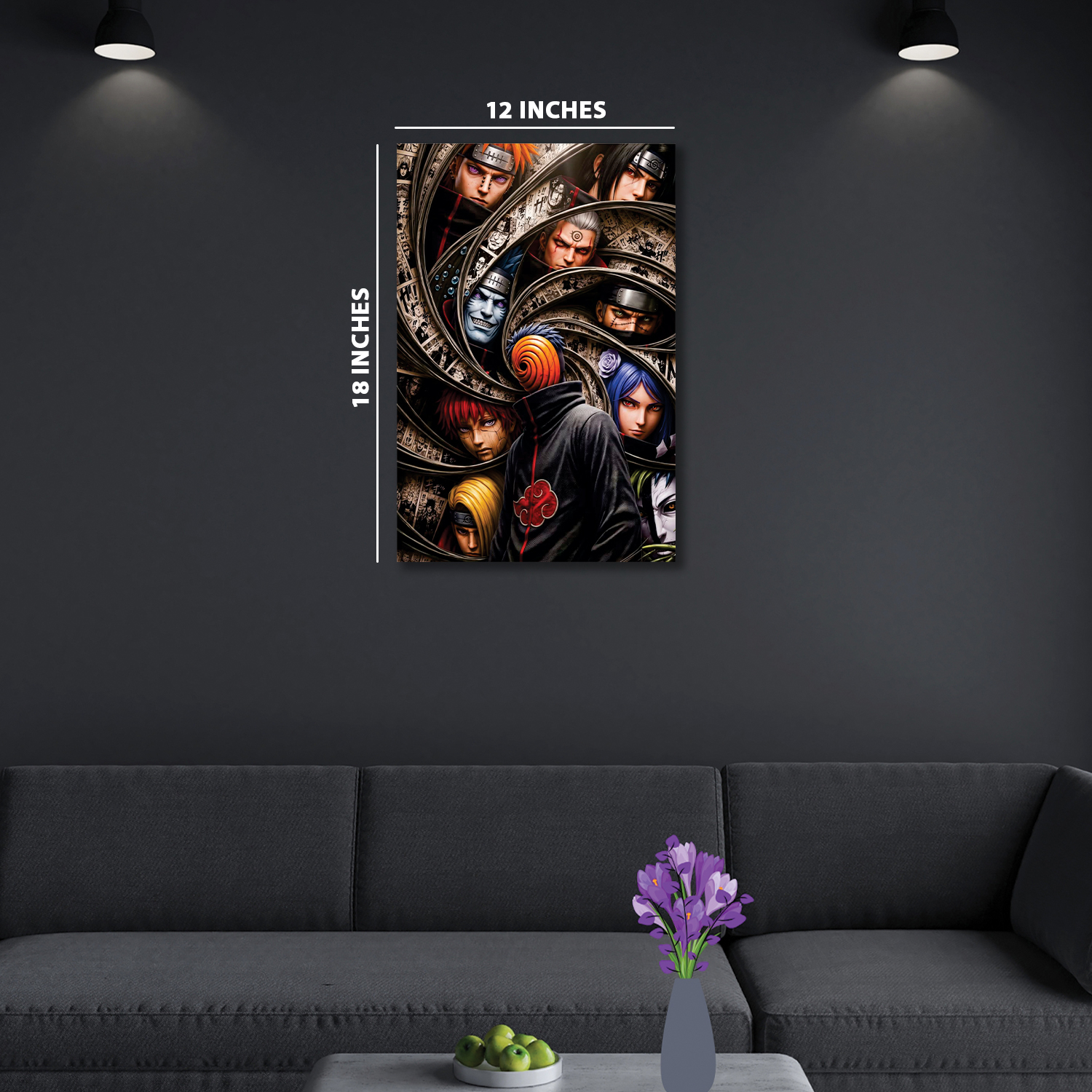 Akatsuki from Naruto || Silver Foil Poster