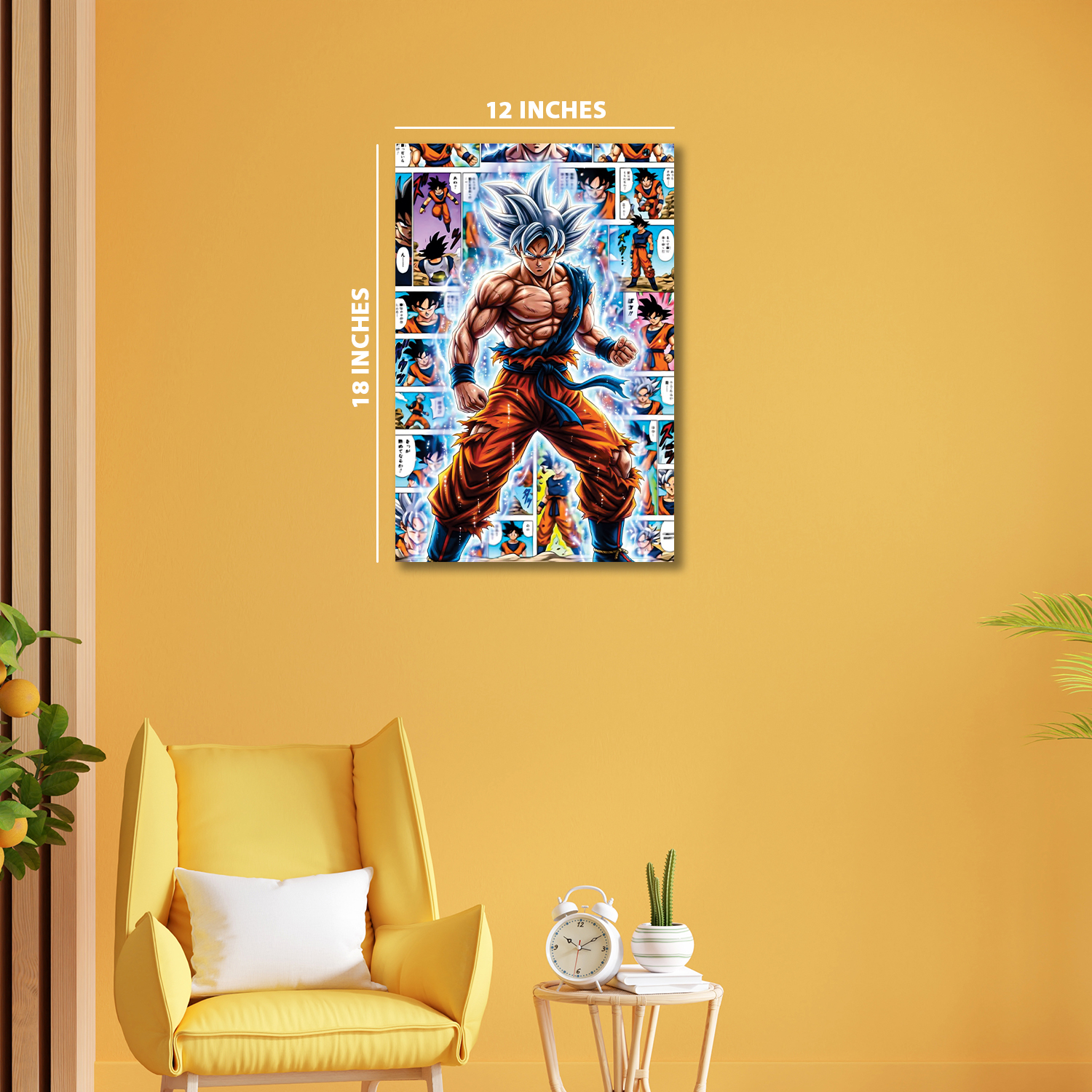 Goku in his Ultra Instinct#3 || Silver Foil Poster