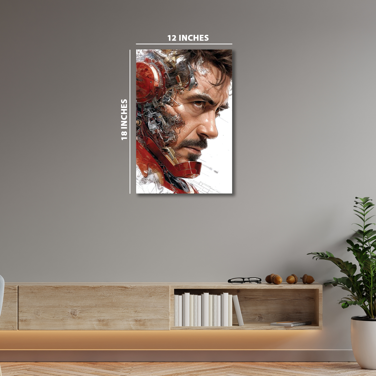 Tony Stark iron man || Silver Foil Poster