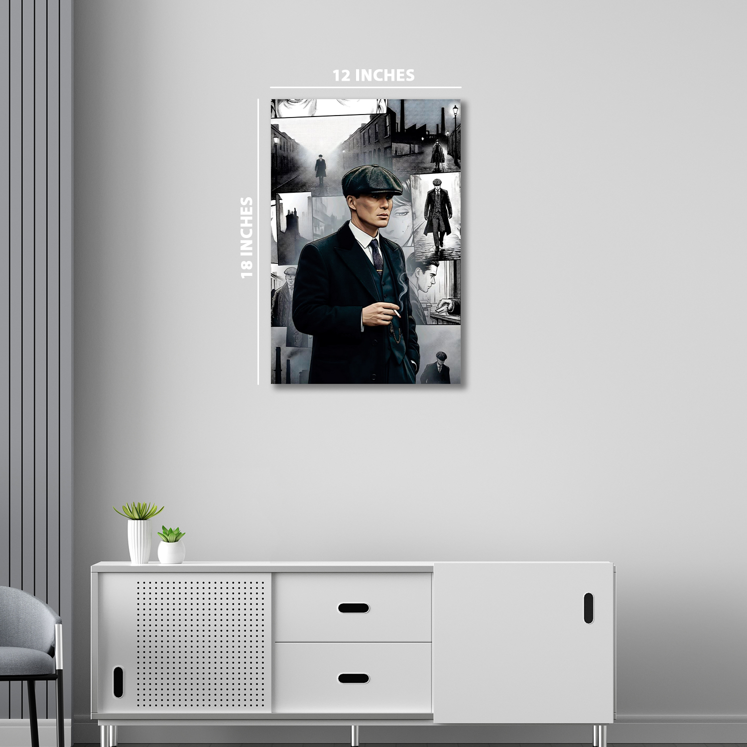Tommy Shelby Peaky Blinders || Silver Foil Poster