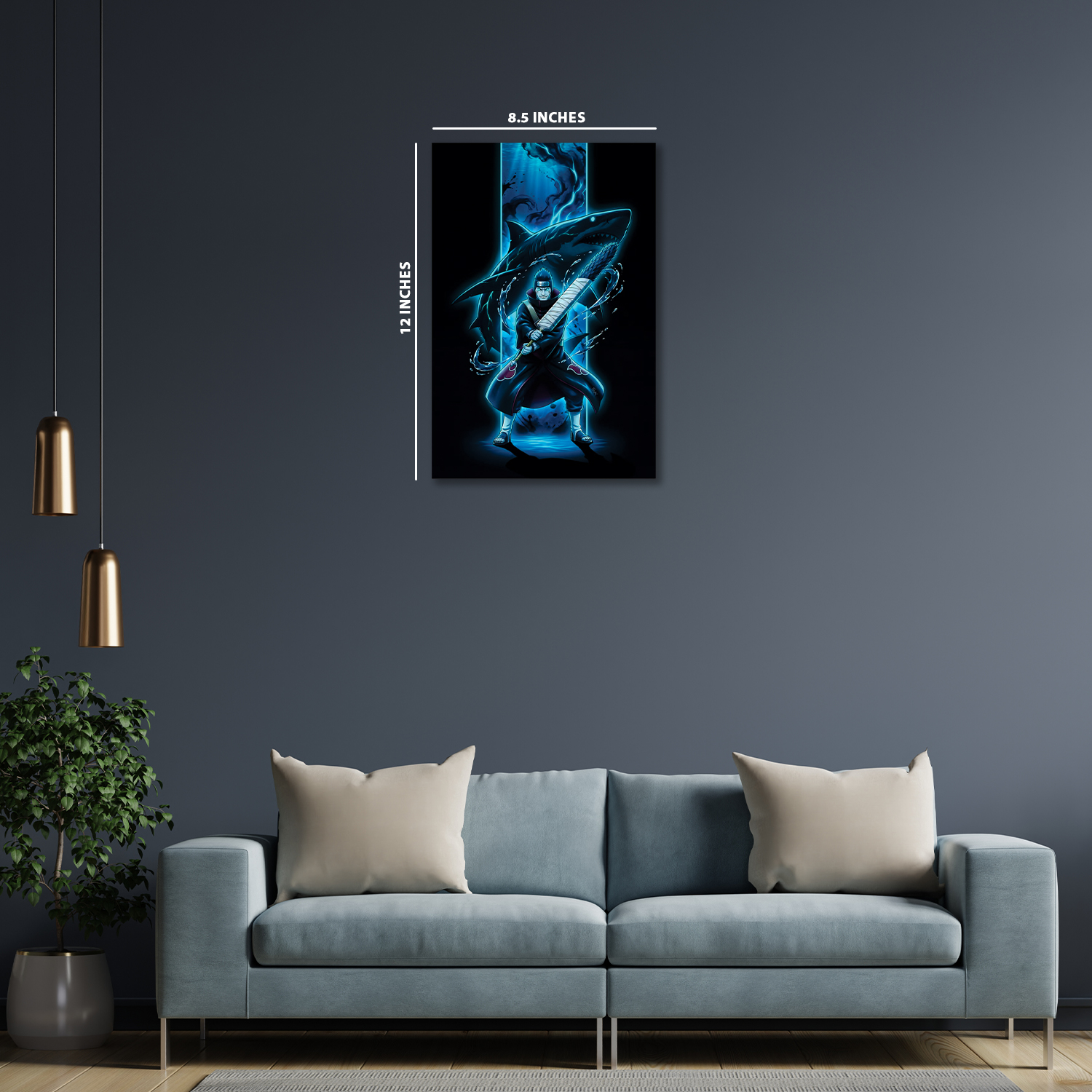  Kisame Hoshigaki from Naruto || Glow Poster || NIGHT GLOW