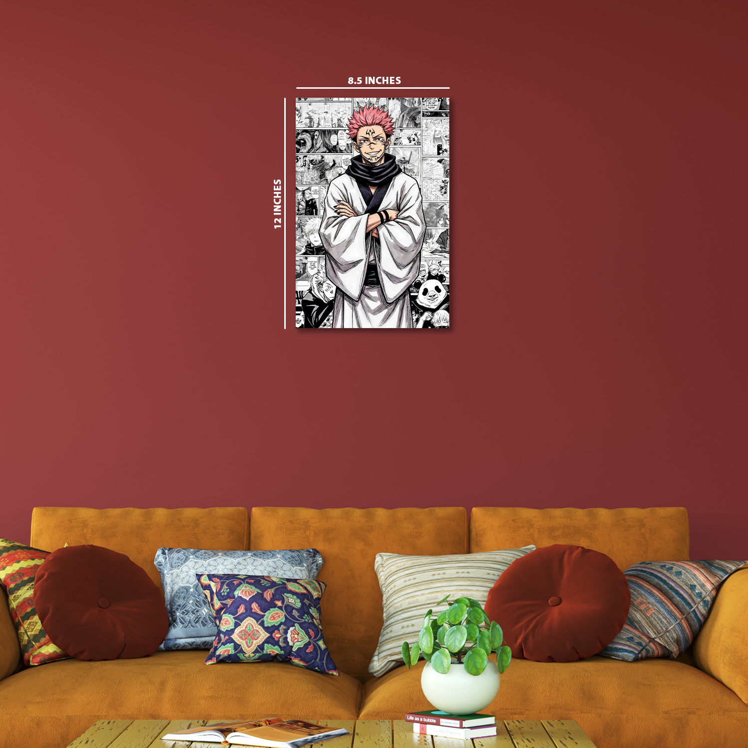 Ryomen Sukuna from Jujutsu Kaisen || Glow Poster || NIGHT GLOW