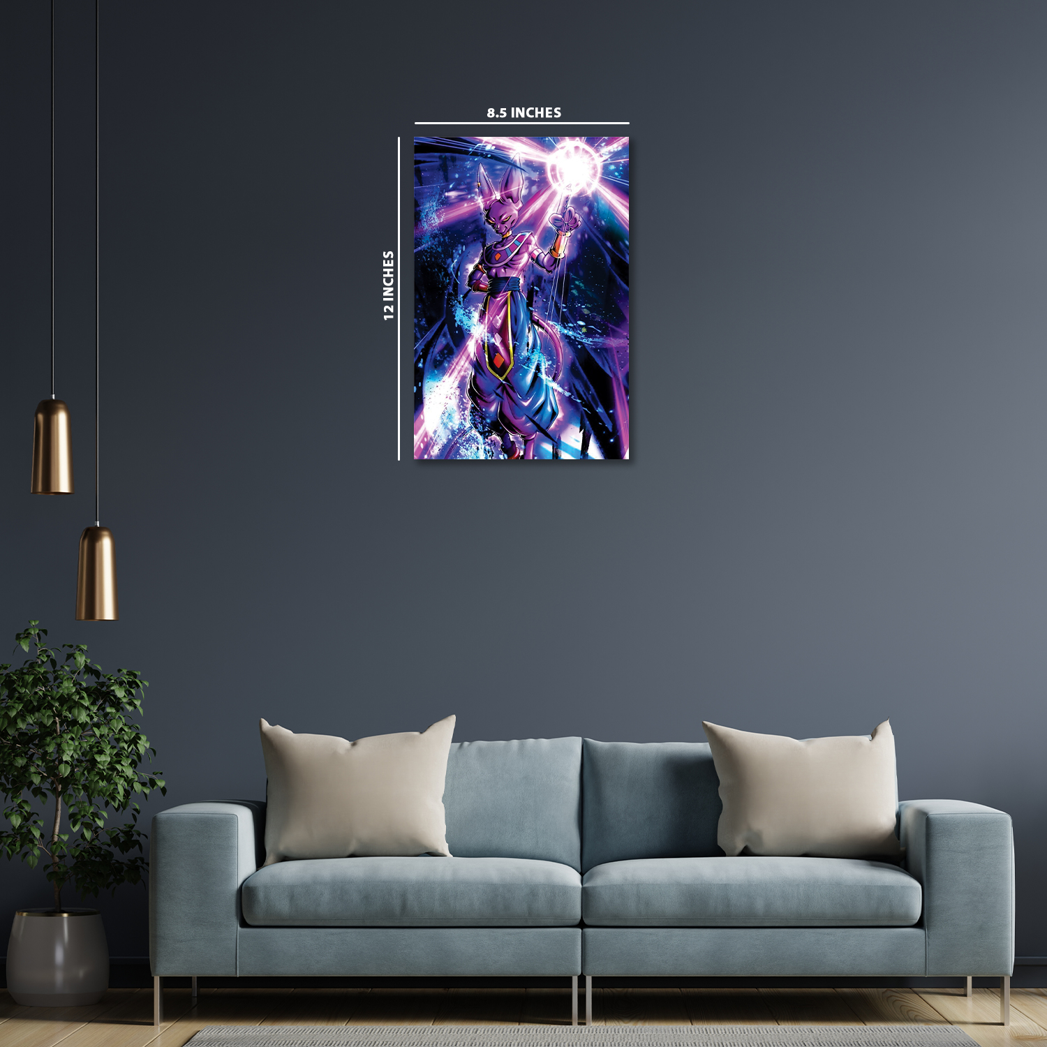 Beerus the God of Destruction || Glow Poster || NIGHT GLOW
