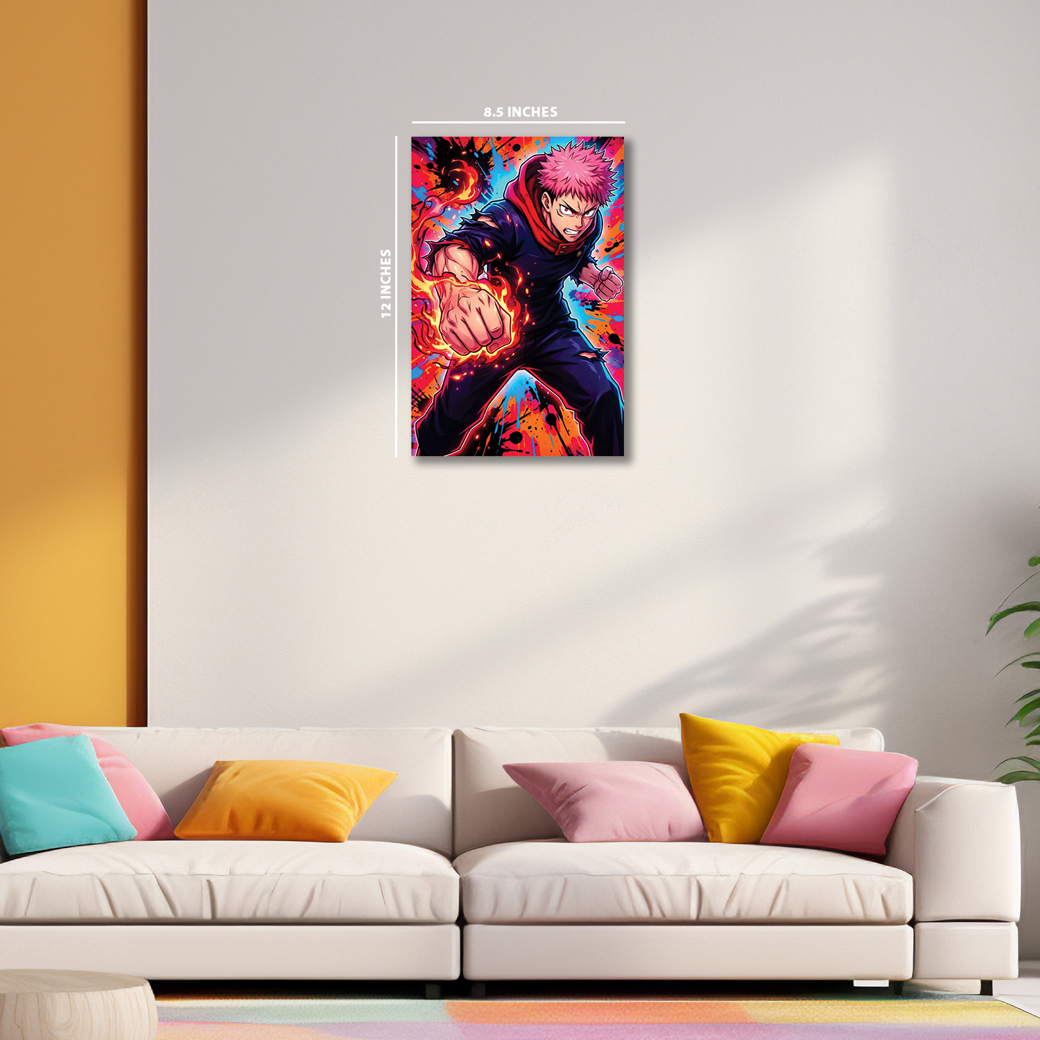 Yuji Itadori from the anime Jujutsu Kaisen || Glow Poster || NIGHT GLOW