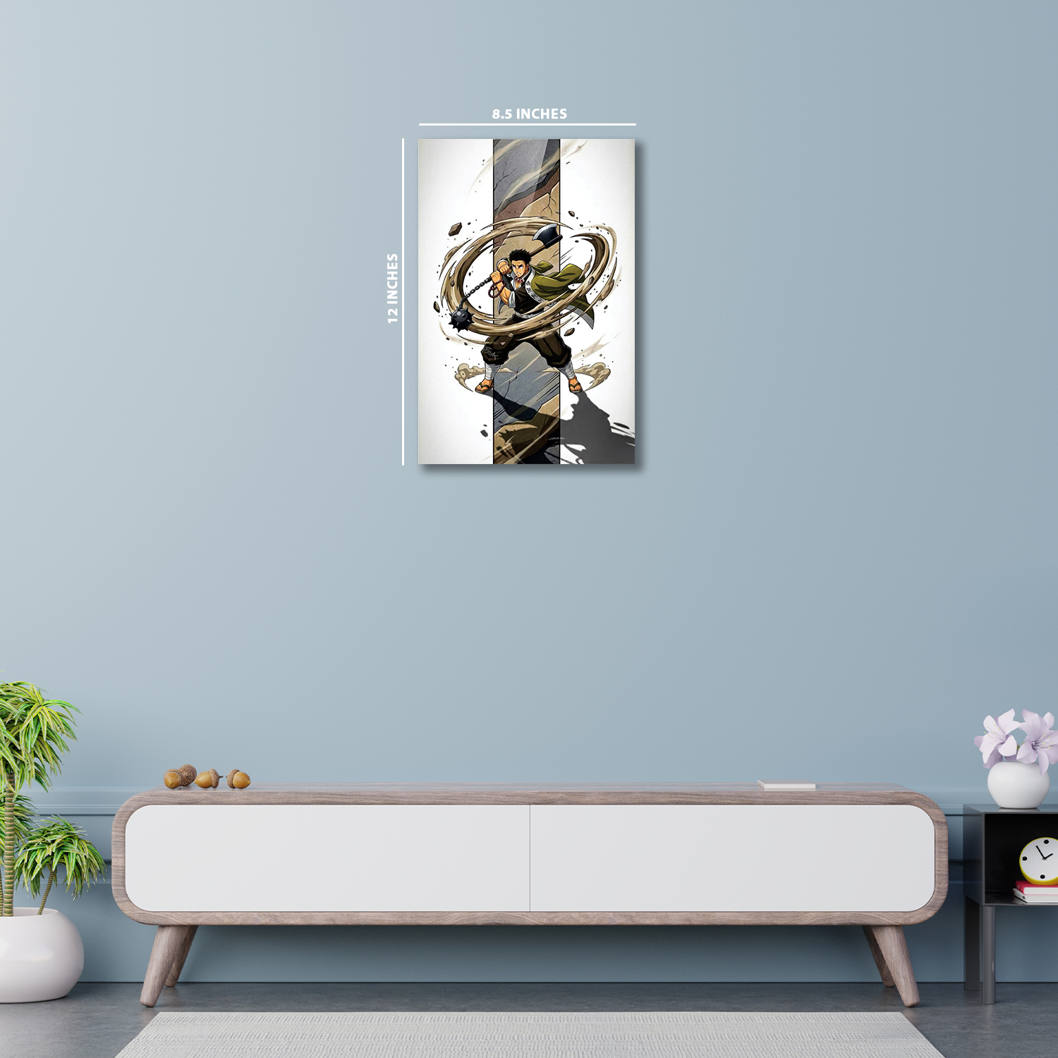  Gyomei Himejima from Demon Slayer || Glow Poster || NIGHT GLOW
