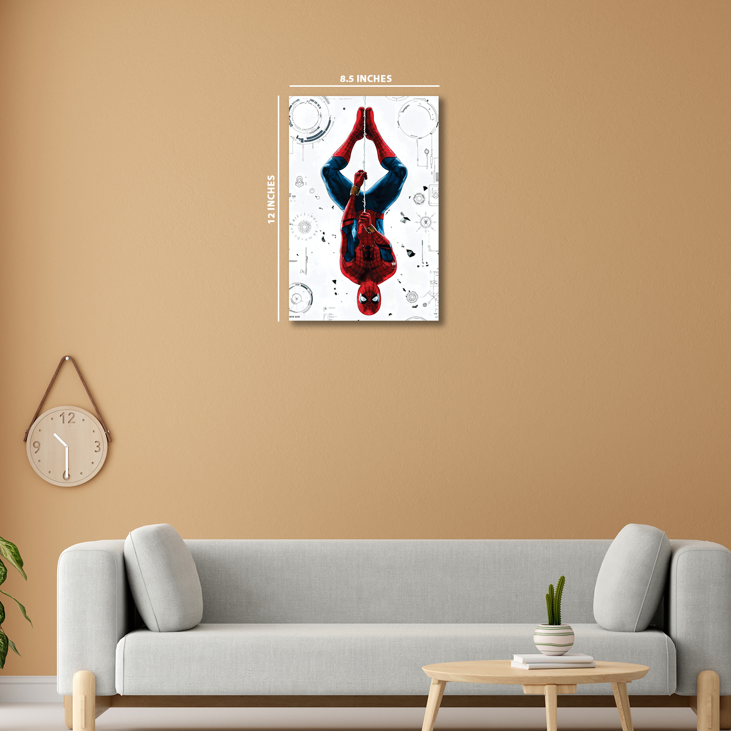 Spider-Man wall art poster || Glow Poster || NIGHT GLOW