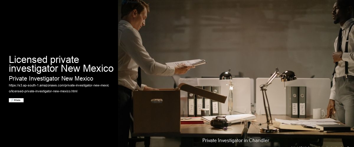 Licensed private investigator New Mexico