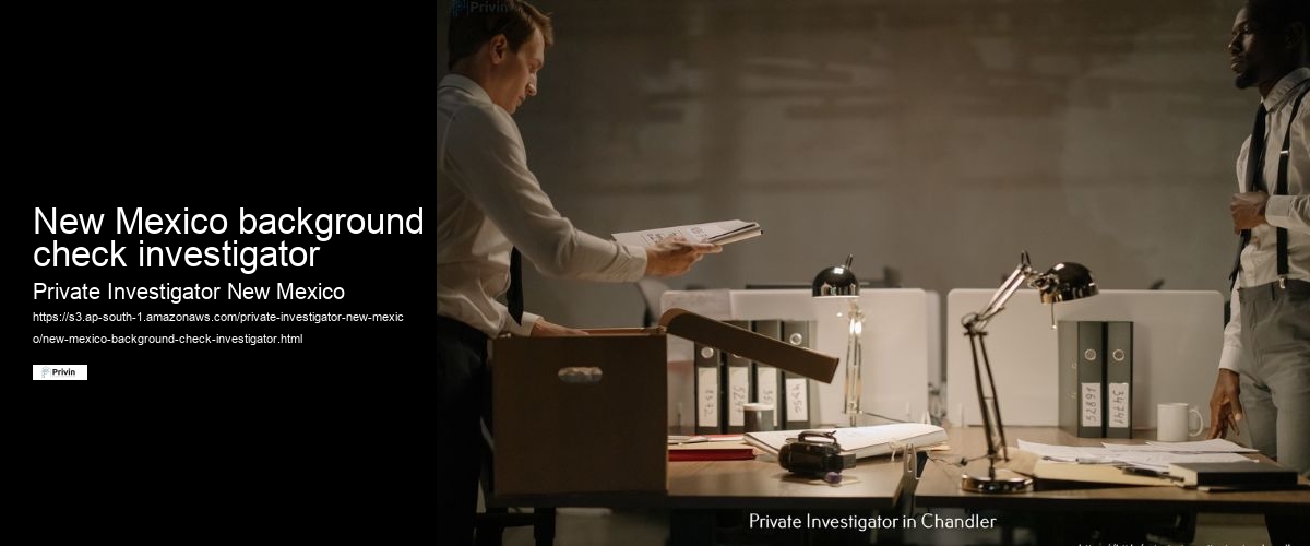 New Mexico background check investigator
