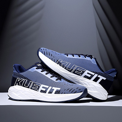 Kuefit Men Blue Lace Up Sports Shoes