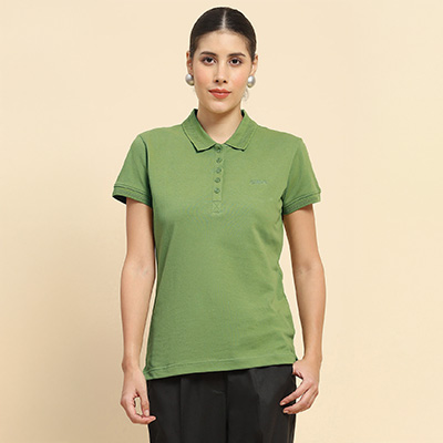 Cape and Cloth Olive Green Mercerised Cotton Polo