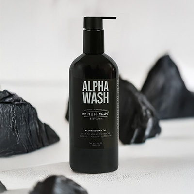 ALPHA WASH 500 ml Activated Charcoal Body Wash By Mr. Huffman