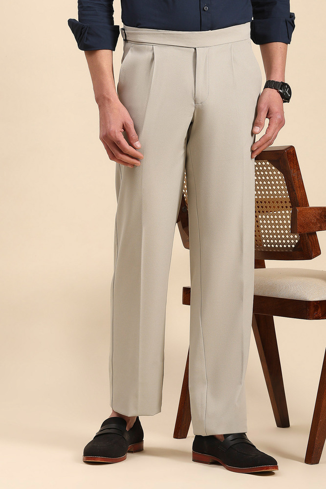Mr. Huffman The Heritage Buckle Lime Green Gurkha Pant for Men