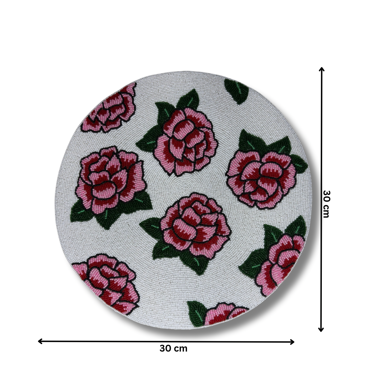Elevate Your Dining Experience with Exquisite Flower Beaded Placemats