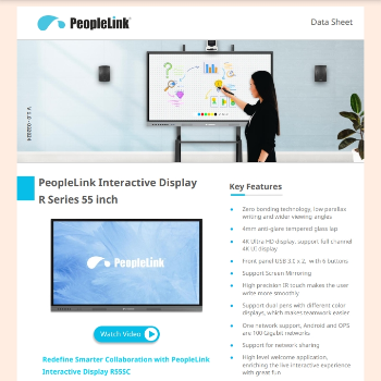 Transforming Classrooms: How the PeopleLink R55S Interactive Panel Revolutionizes Learning