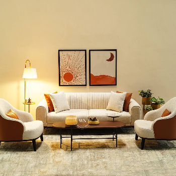Transform Your Living Room: How a 3-Seater Sofa and Two Chairs Solved Priya's Space Woes
