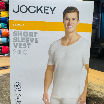 Embrace Comfort and Confidence with Jockey Short Sleeve Vest 2400 White