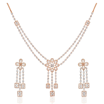 The Radiant Elegance: Discovering the Perfect Diamond Necklace Set