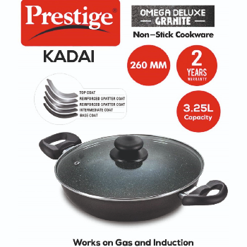 Transform Your Cooking Experience with Prestige Omega Deluxe Granite Kadhai | HINDUSTHAN ALLUMINIUM