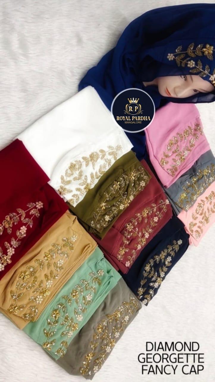 Embrace Elegance with the Diamond Georgette Fancy Cap: A Fashion Revolution for Modern Indian Women | NADA BURKHA HOUSE