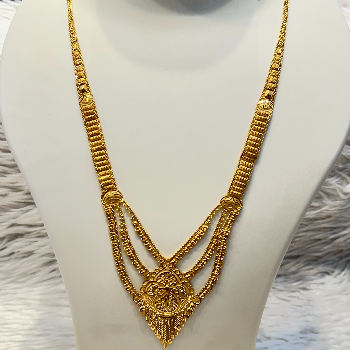 Embrace Timeless Elegance: The Gold Temple Necklace That Tells Your Story | NAKODA JEWEL PARK