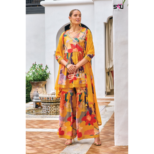 Transforming Your Wardrobe: The Advantages of the Yellow Floral Print Dress from Parivartan Girls Wear