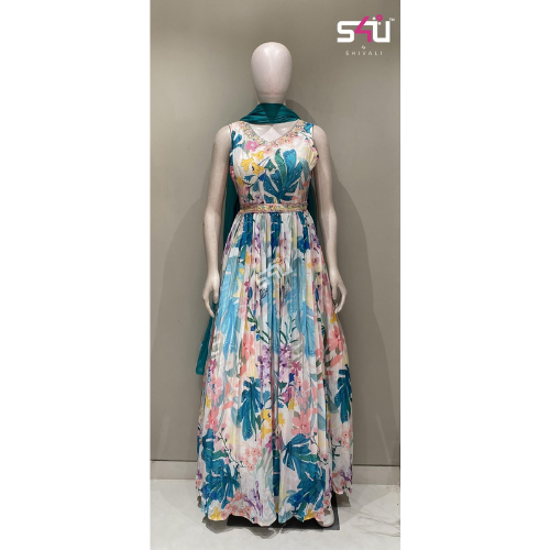 Transform Your Style with Parivartan's Floor-Length Dress: A Journey of Elegance and Empowerment