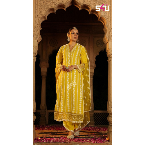 A Ray of Sunshine: Transform Your Wardrobe with the Yellow Suit with Dupatta