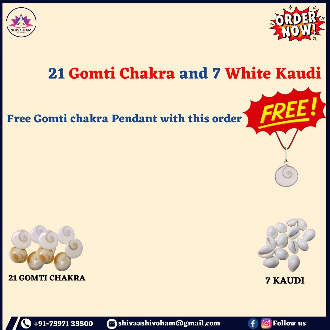 Discover the Power of 21 Gomati Chakras and 7 White Kowris: A Journey to Prosperity and Peace